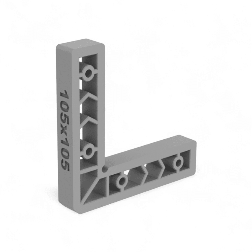 Dispozitiv de lipire la 90° pentru plăci ceramice TileFix Join90-105×105 din PETG
